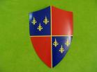 Quarterly Crusader French Shield