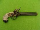 italská trojhlavňová pistole vyrobená Lorenzonim, 1680